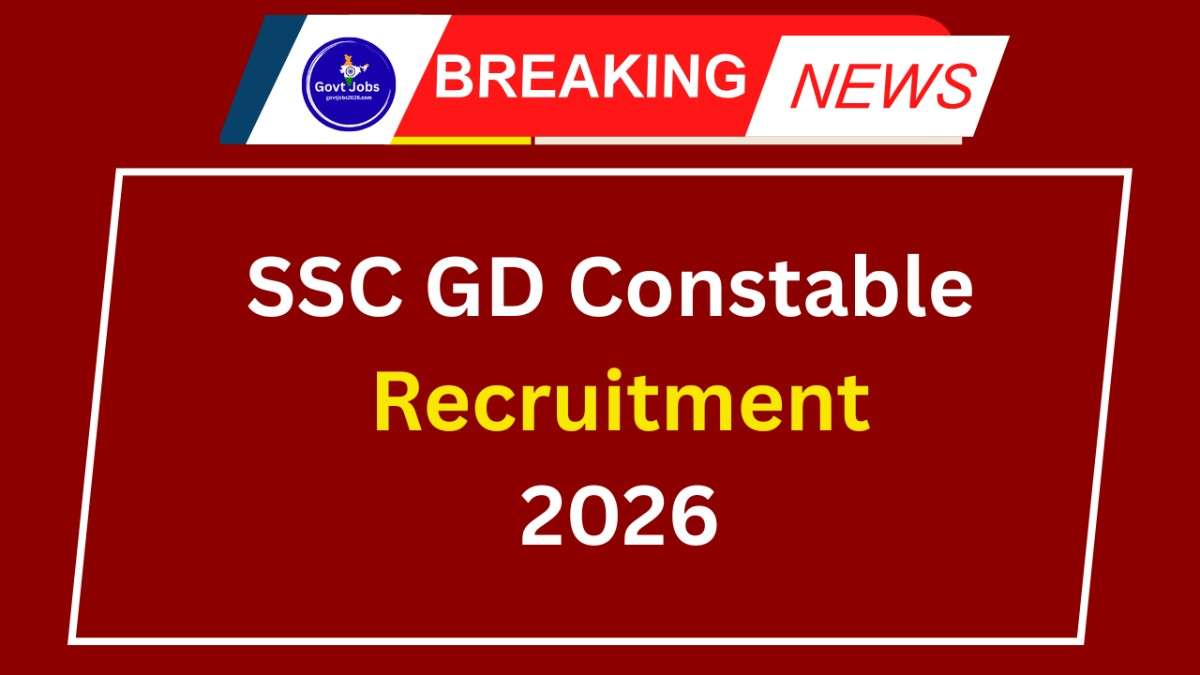SSC GD Constable Recruitment 2026