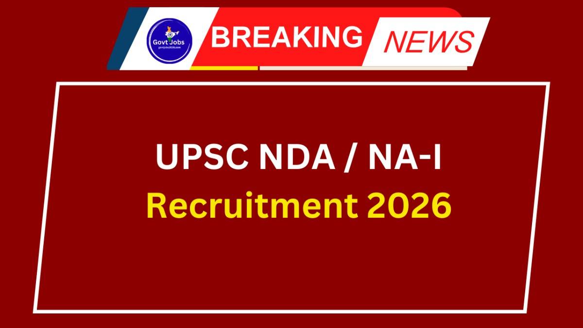 UPSC NDA NA-I Recruitment 2026