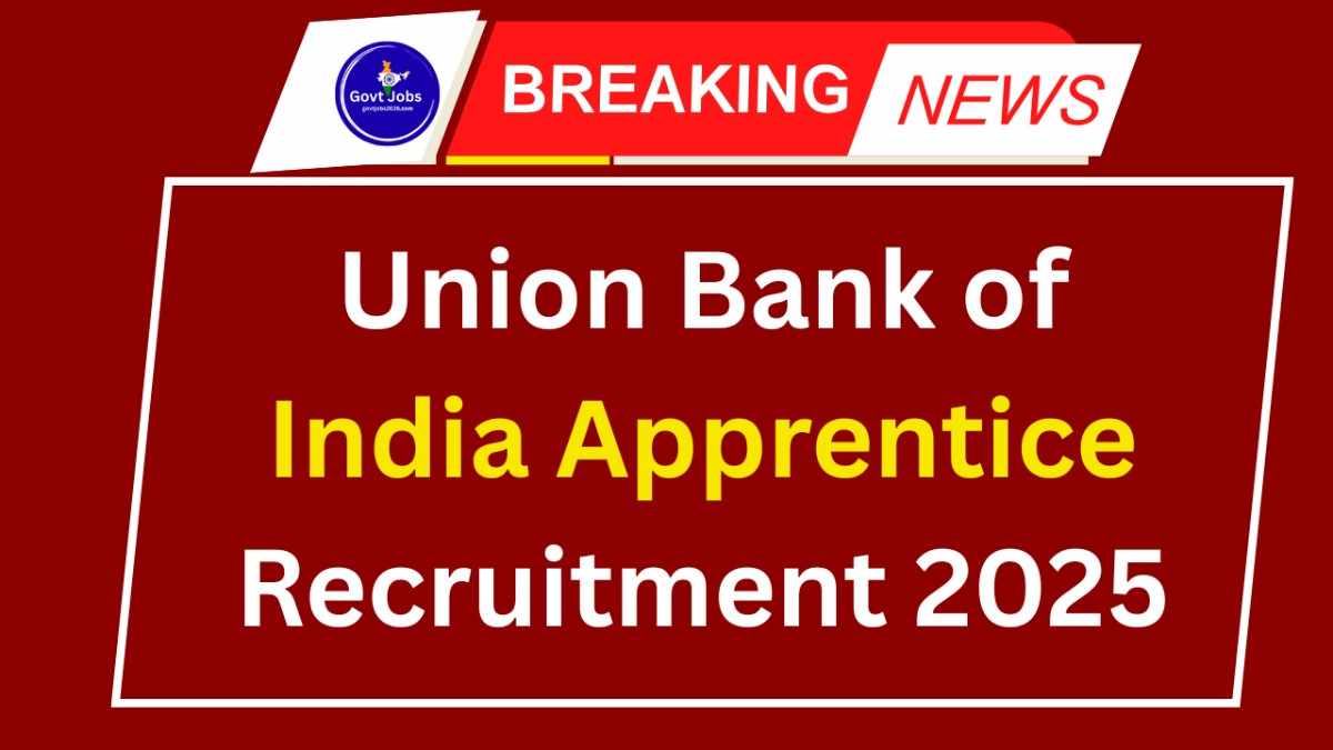 Union Bank of India Apprentice Recruitment 2025