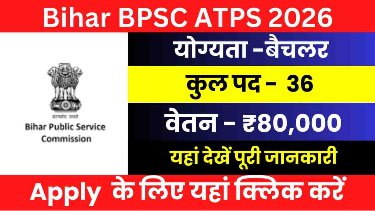Bihar BPSC ATPS Recruitment 2026
