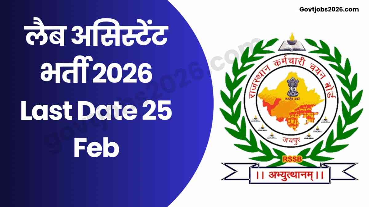 RSSB Lab Assistant Recruitment 2026