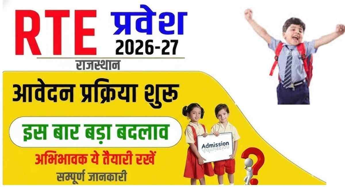 Rajasthan RTE Admission 2026