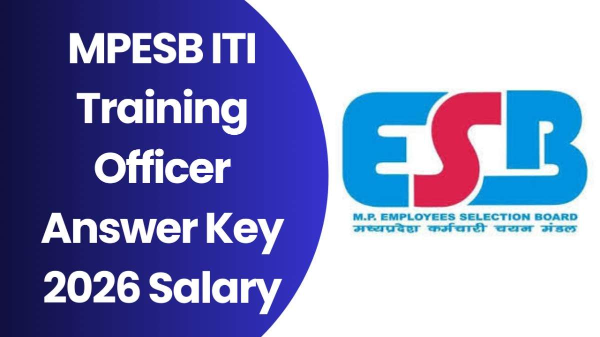 MPESB ITI Training Officer Answer Key 2026 Salary