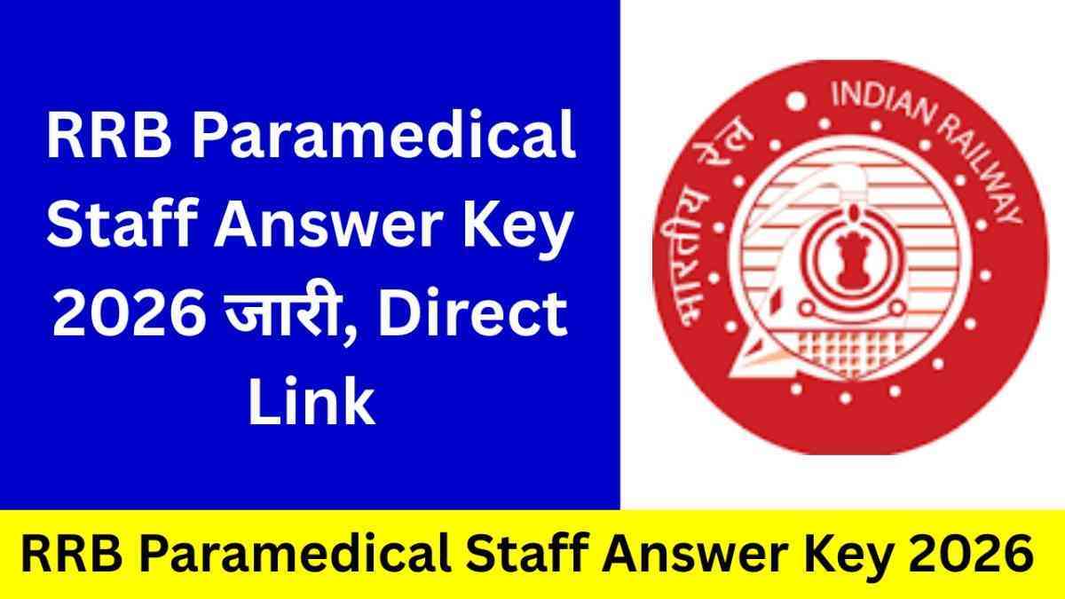 RRB Paramedical Staff Answer Key 2026