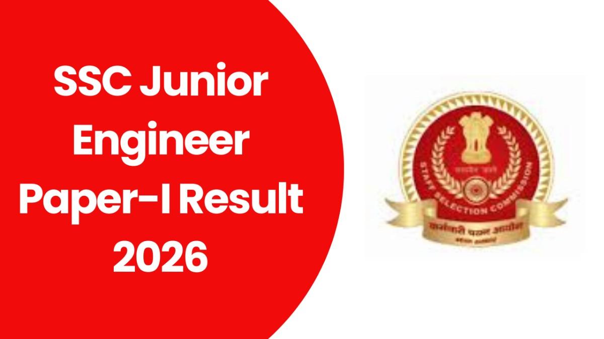 SSC Jr Engineer Paper-I Result 2026