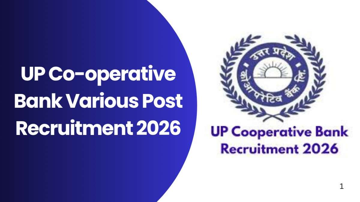 UP Co-operative Bank Various Post Recruitment 2026