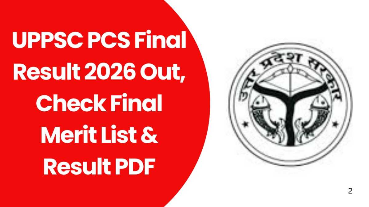 UPPSC PCS Final Result 2026