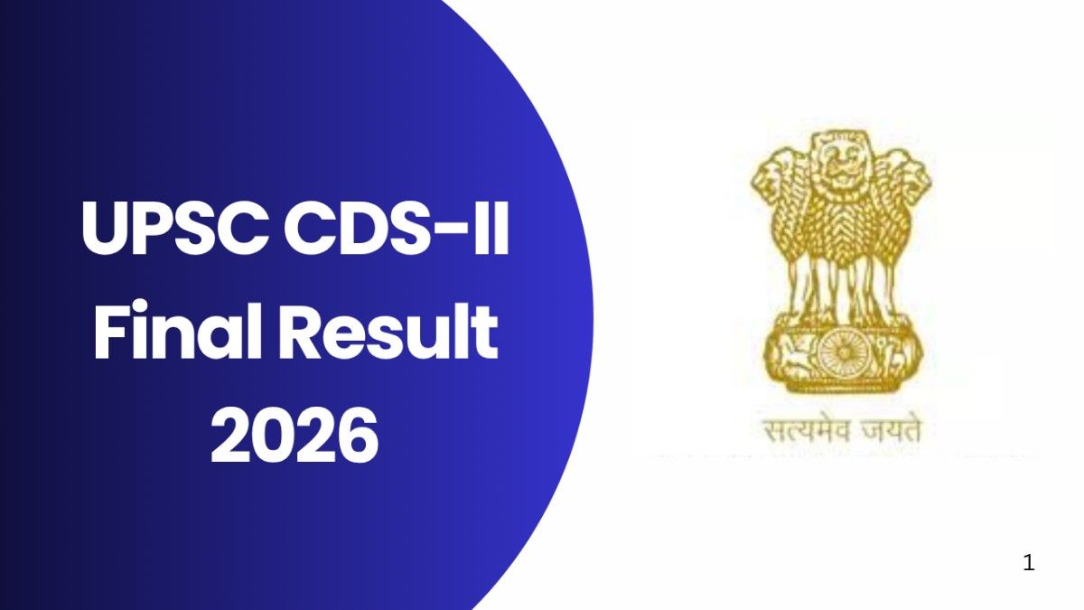 UPSC CDS-II Final Result 2026