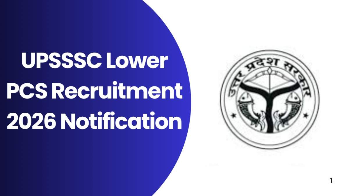 UPSSSC Lower PCS Recruitment 2026