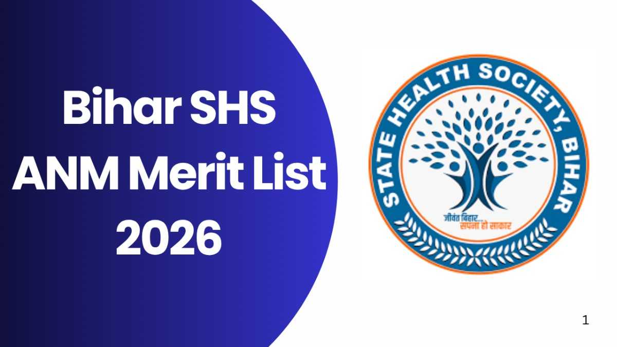 Bihar SHS ANM Merit List 2026