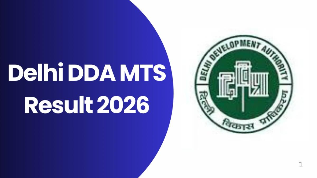 Delhi DDA MTS Result 2026
