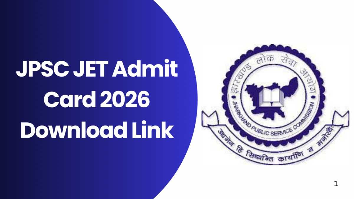 JPSC JET Admit Card 2026 Download Link