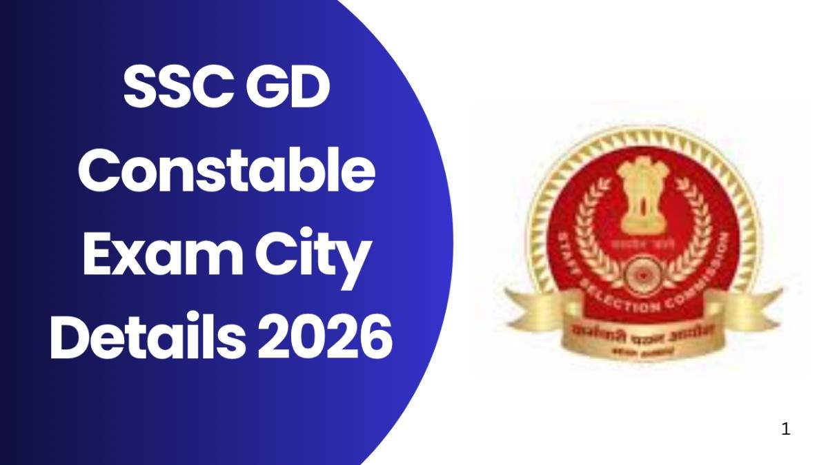 SSC GD Constable Exam City Details 2026