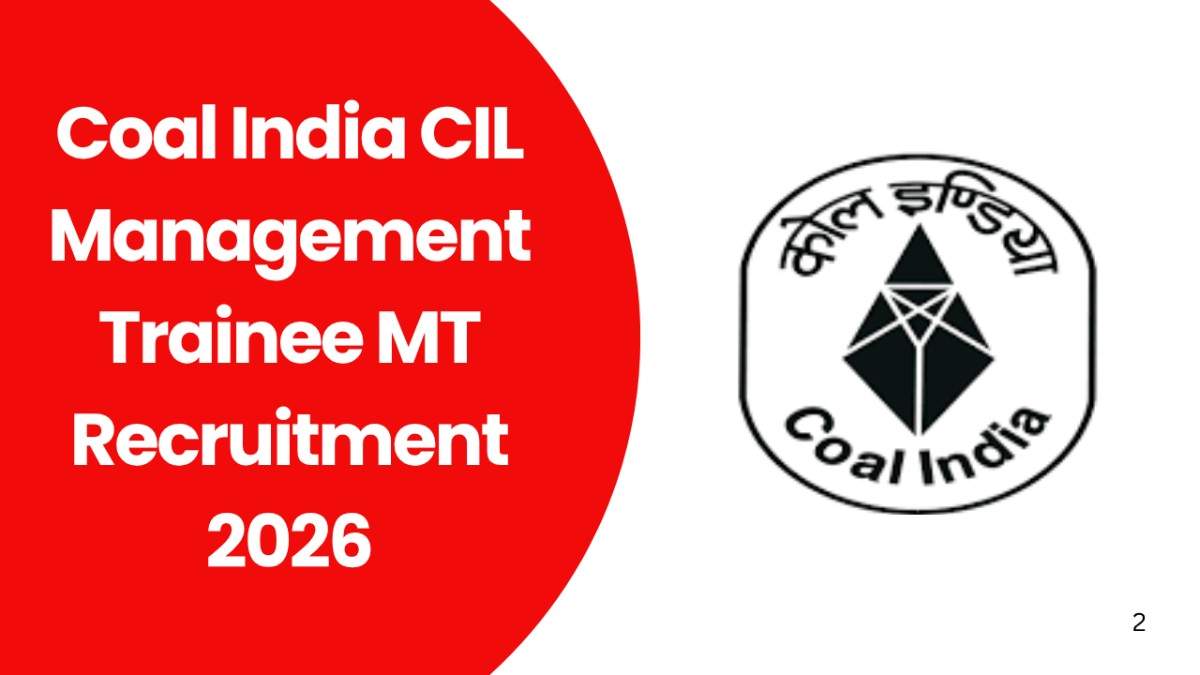 Coal India CIL Management Trainee MT Recruitment 2026