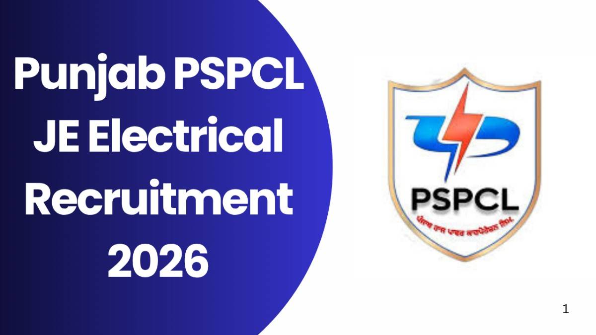 Punjab PSPCL JE Electrical Recruitment 2026