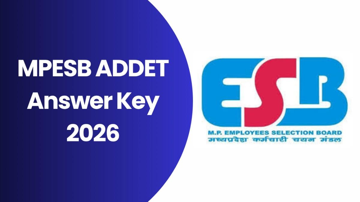 MPESB ADDET Answer Key 2026